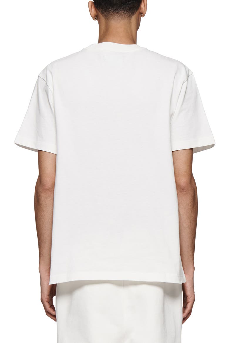 Textured Cotton Jersey Logo Graphic T-Shirt, Alternate, color, WHITE