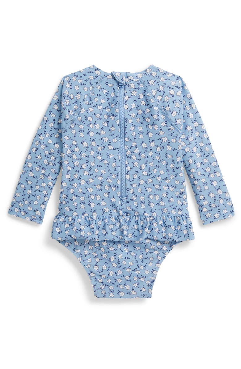 Ralph Lauren Printed Long Sleeve UPF 50+ One-Piece Swimsuit, Alternate, color, Gorgeana Floral