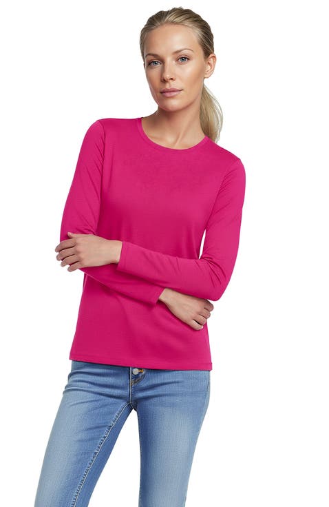 Supima Cotton Long Sleeve Crewneck T-Shirt