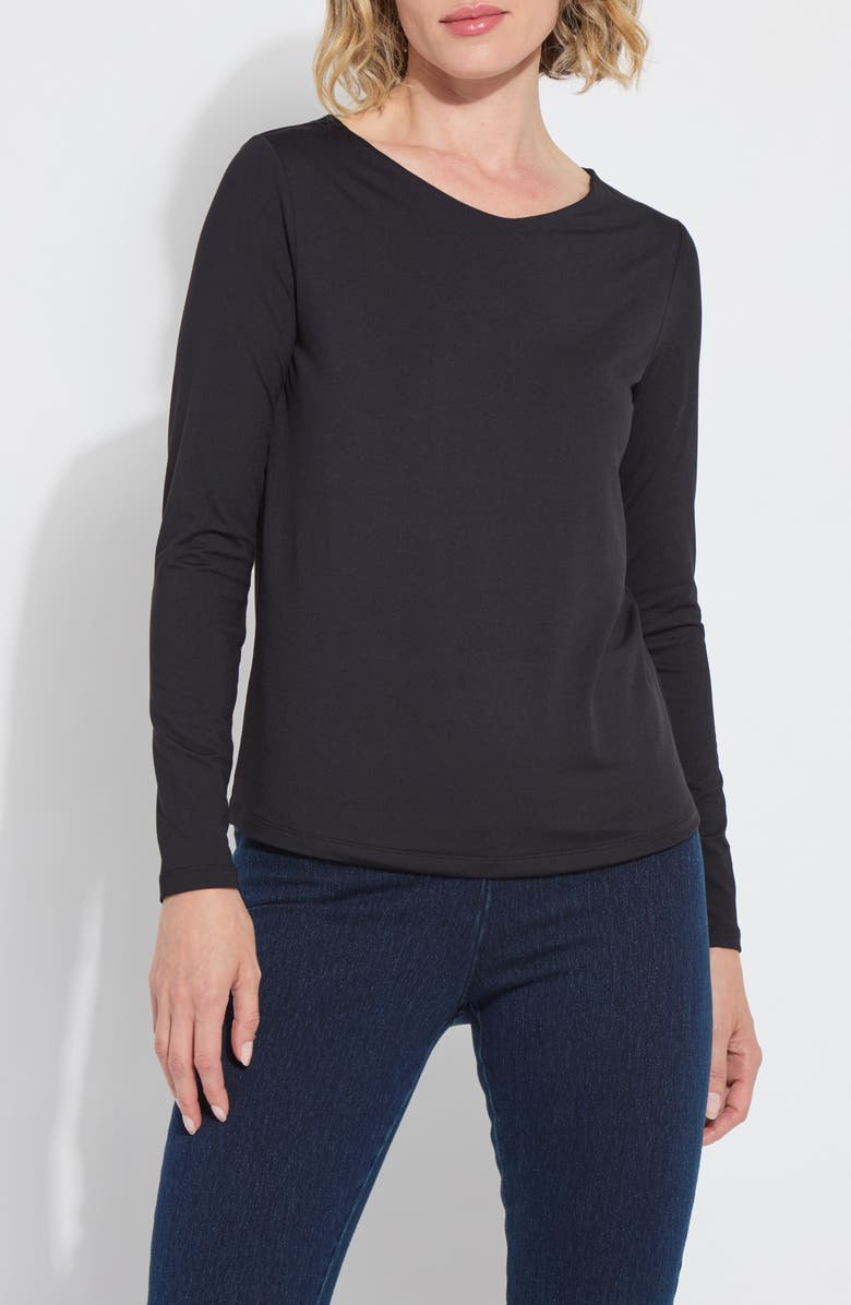 Lysse ntials Long Sleeve T-Shirt, Main, color, Black