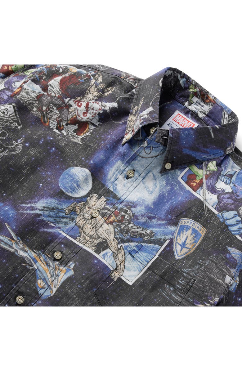 Reyn Spooner Guardians of the Galaxy Classic Fit Short Sleeve Button-Down Shirt, Alternate, color,