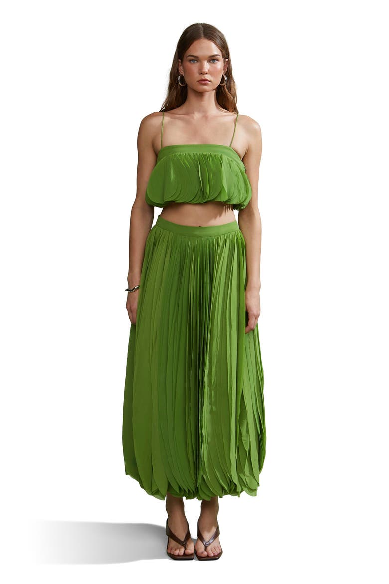 Rylan Maxi Skirt, Main, color, Jungle Moss