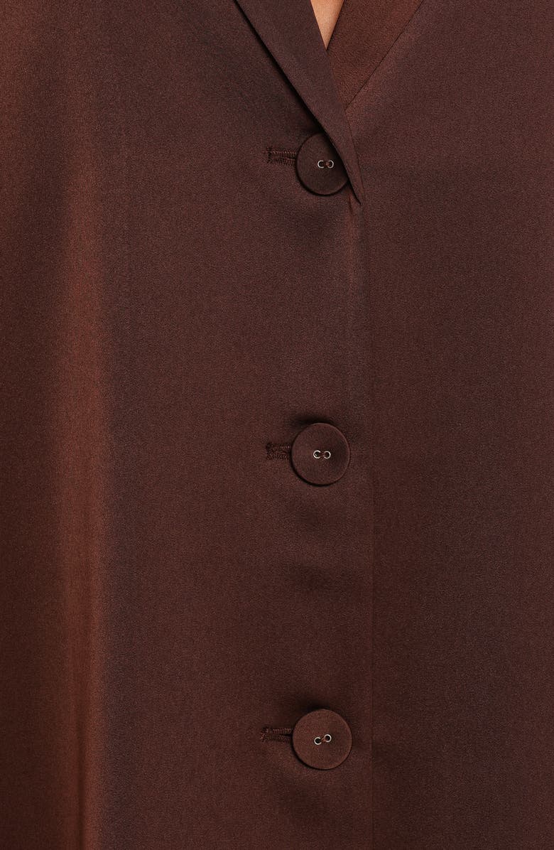 Petal & Pup Arryn Short Sleeve Button-Up Shirt, Alternate, color, Chocolate Brown