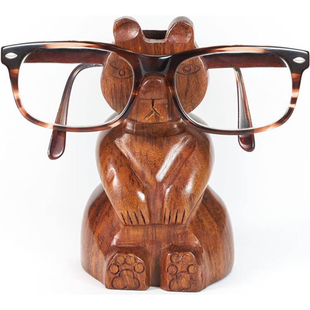 Matr Boomie Bear Eyeglasses Holder Stand In Brown