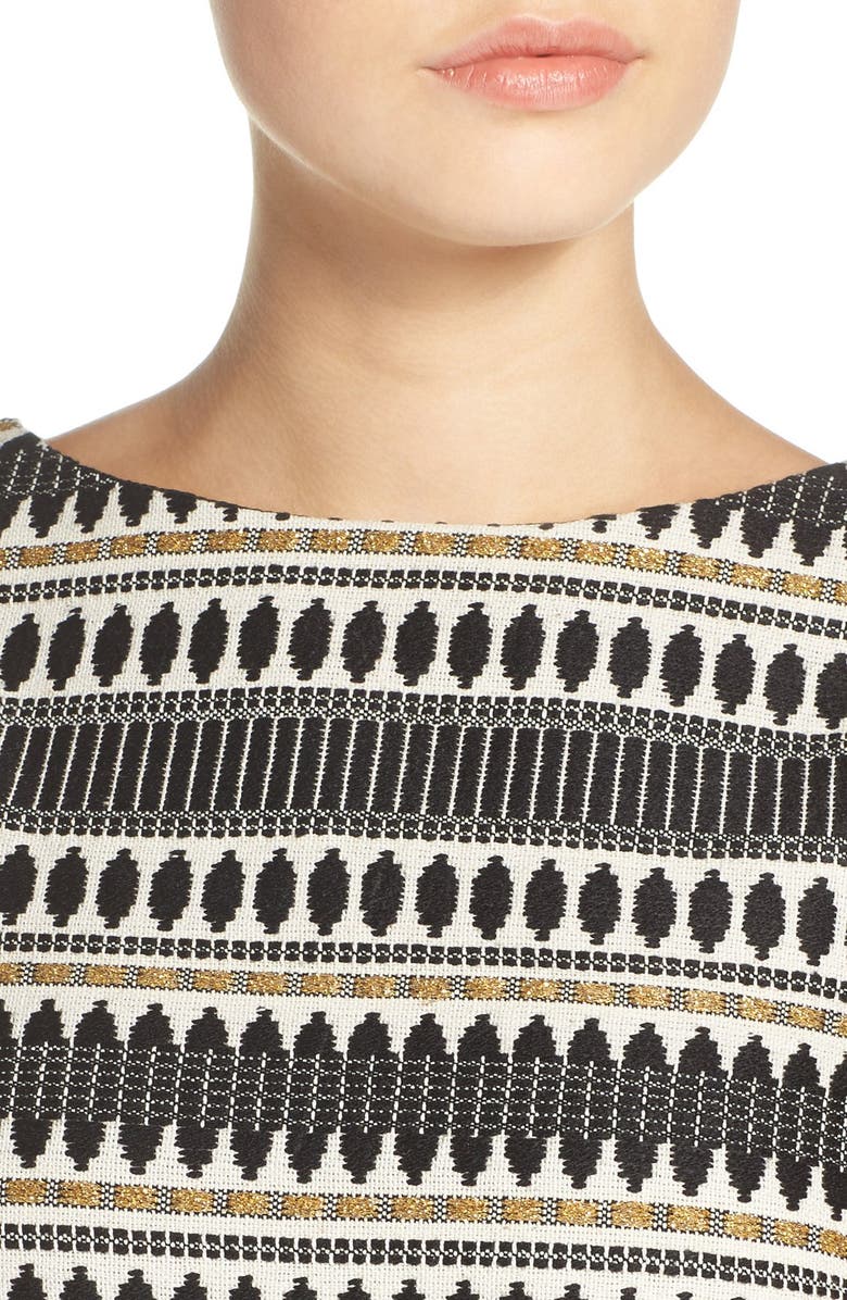 Chetta B Jacquard Sheath Dress, Alternate, color,