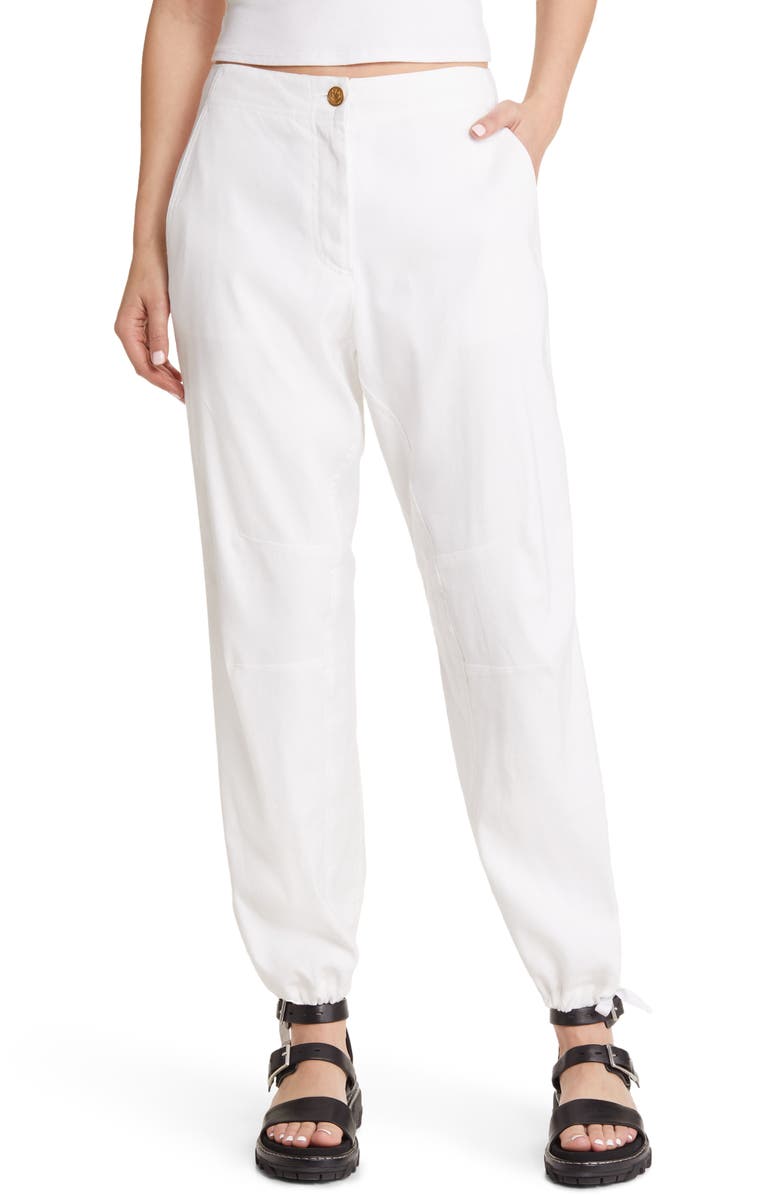 rag & bone Dawn Linen Blend Ankle Pants, Main, color, 