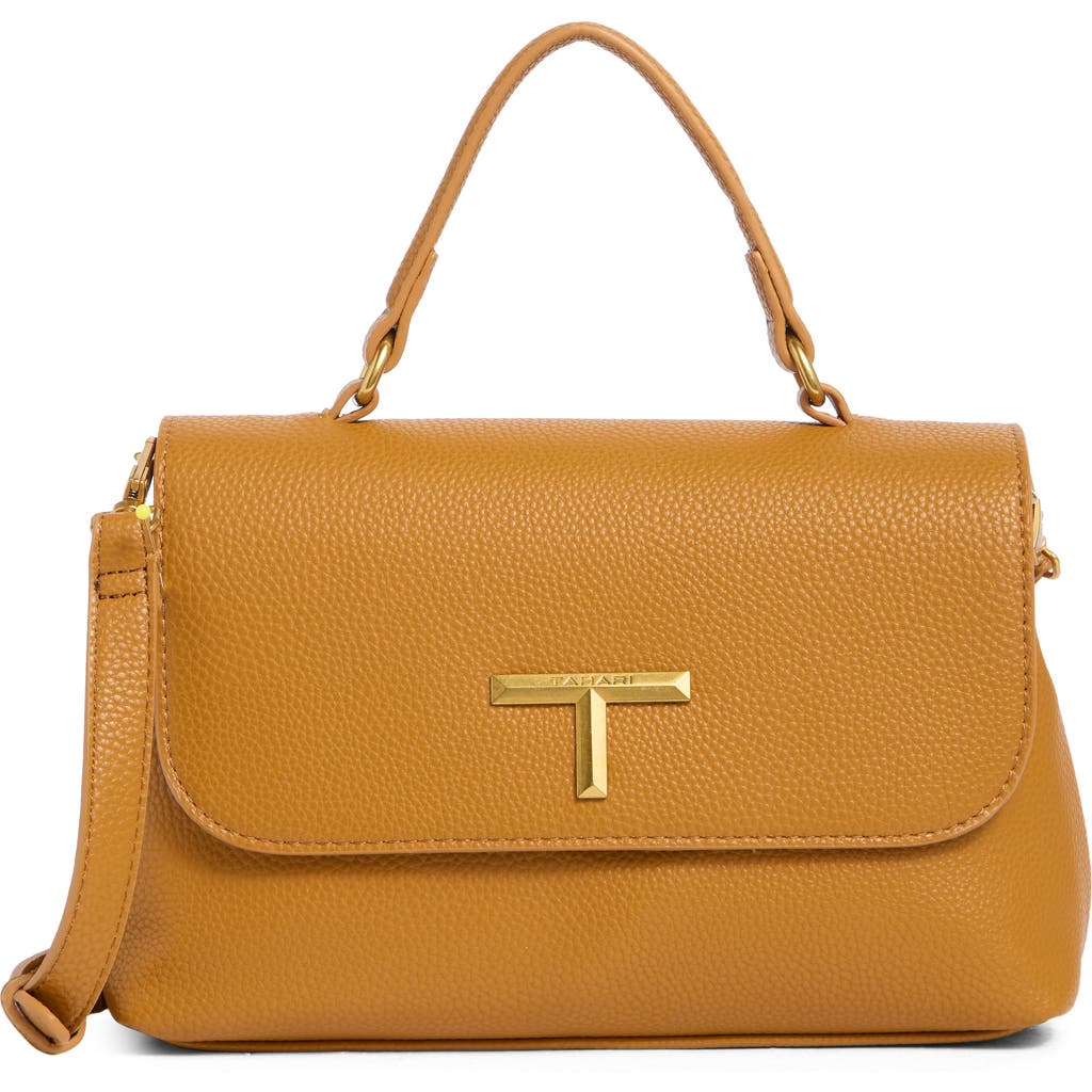 T Tahari Cortlandt Satchel In Brown