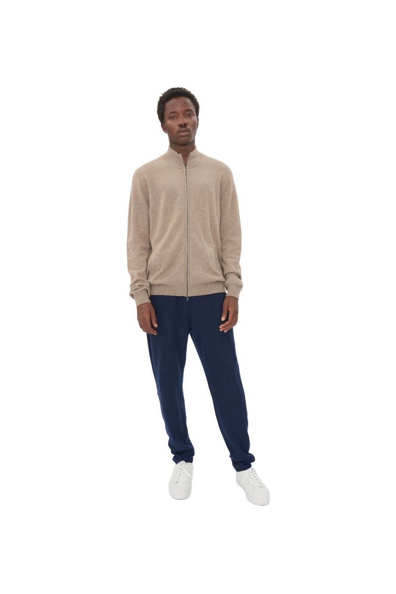 Essential Full-Zip Cashmere Cardigan, Main, color, taupe