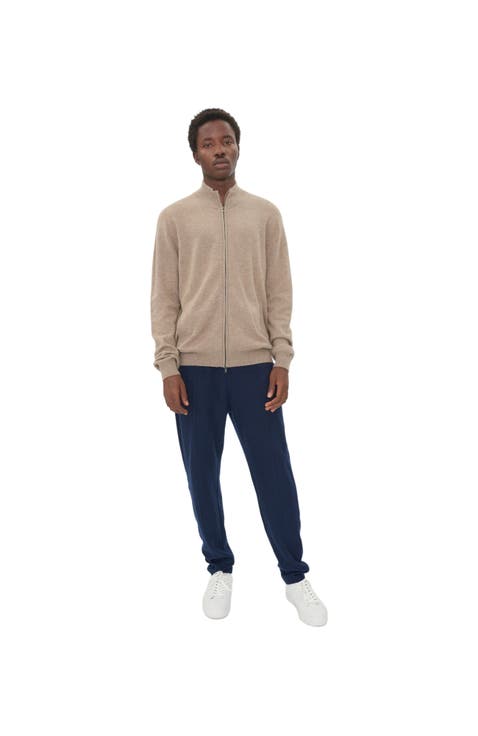 Full Zip Stand Collar Cardigan