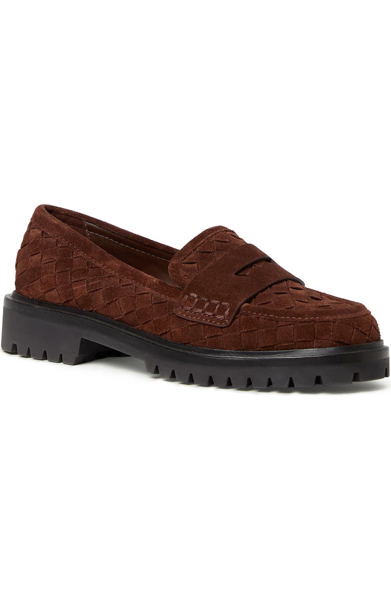 Loeffler Randall Rina Penny Loafer, Main, color, Espresso