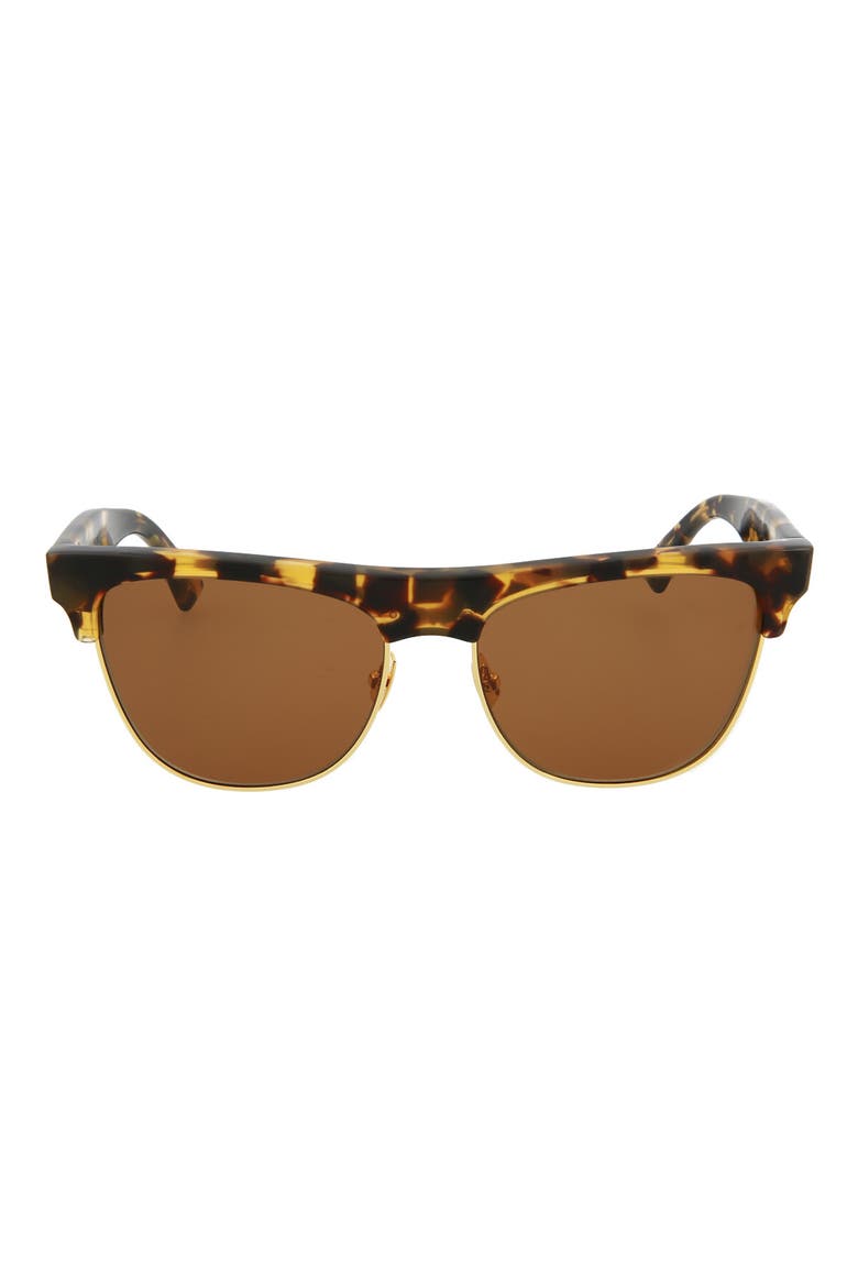 55mm Square Sunglasses, Main, color, HAVANA HAVANA BROWN