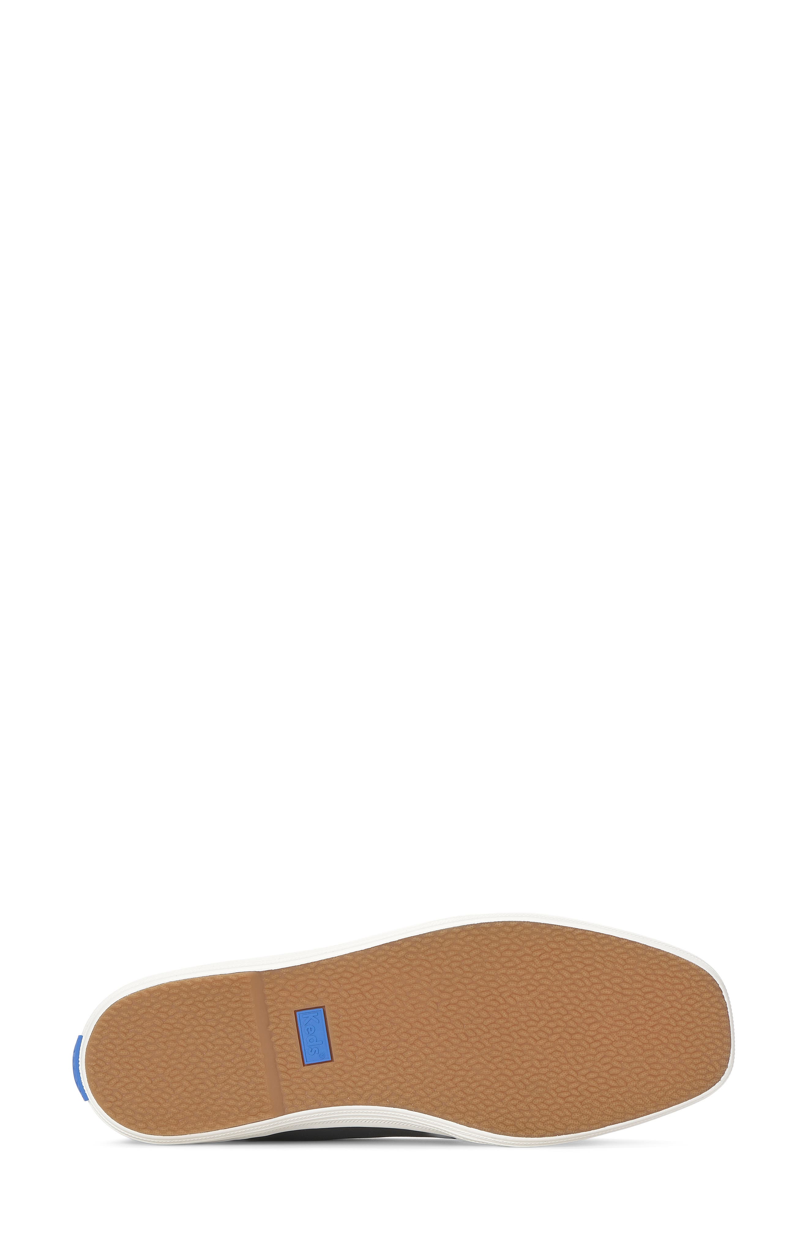 Leather Square Toe Flat, Alternate, color, BLACK