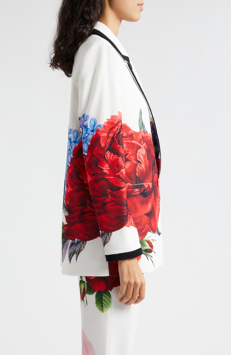 Alice + Olivia Denny Large Format Floral Blazer, Alternate, color,