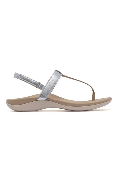 Abeo Oasis T Strap Sandal In Silver - Regular