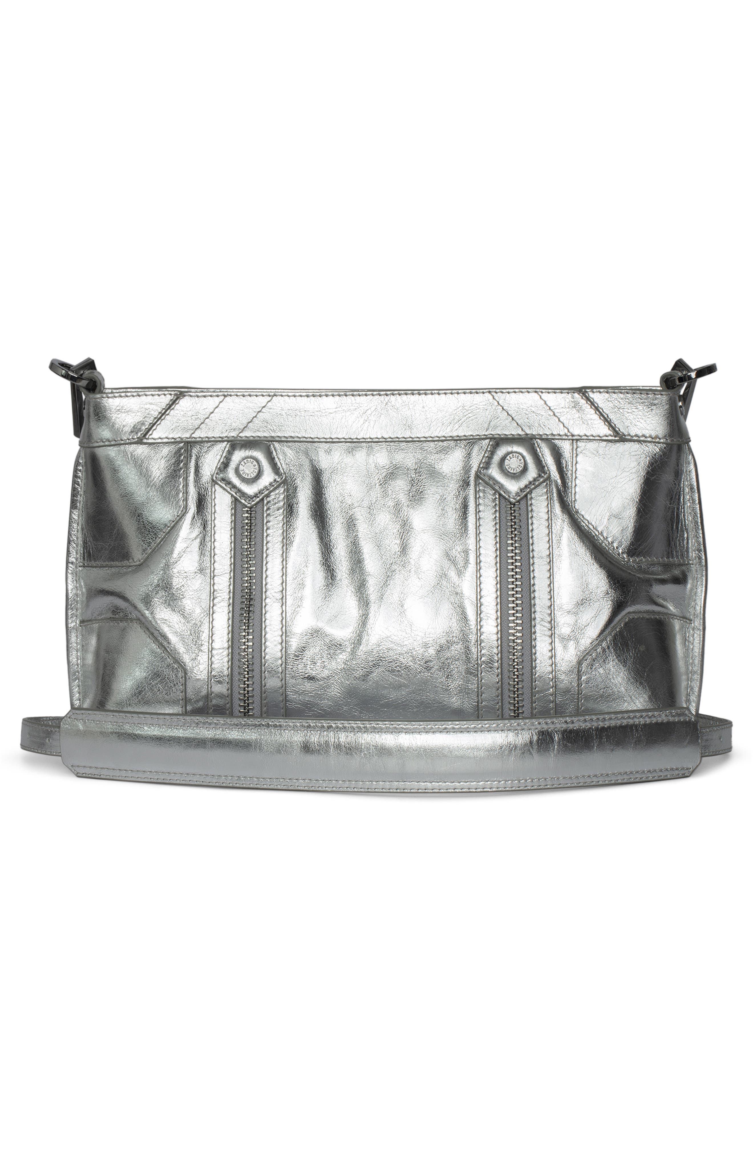 Zadig & Voltaire Sunny Moody Vintage Metal Crossbody Bag, Alternate, color, 