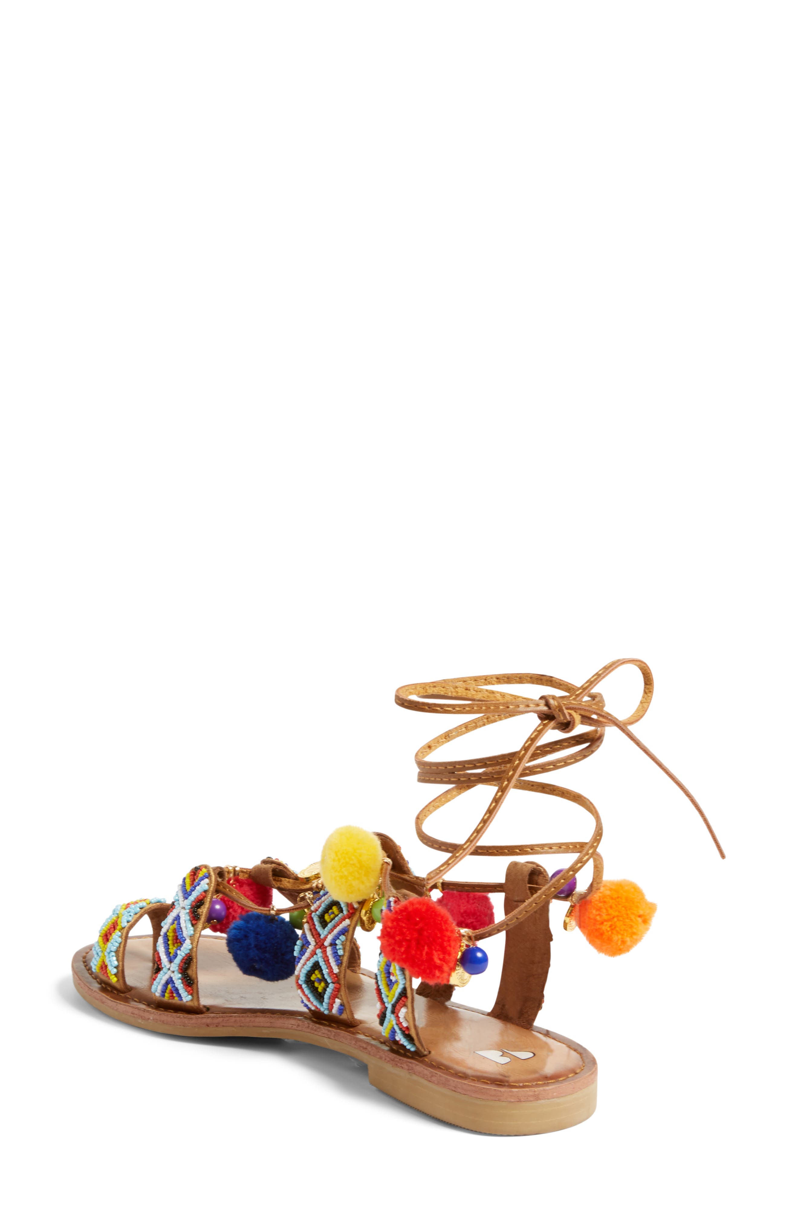 Darah Sandal, Alternate, color, COGNAC FABRIC