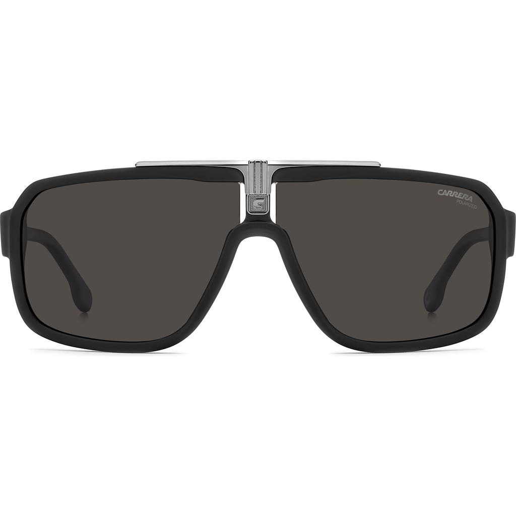 Carrera Eyewear 1091/s/us 65mm Polarized Oversize Navigator Sunglasses In Black