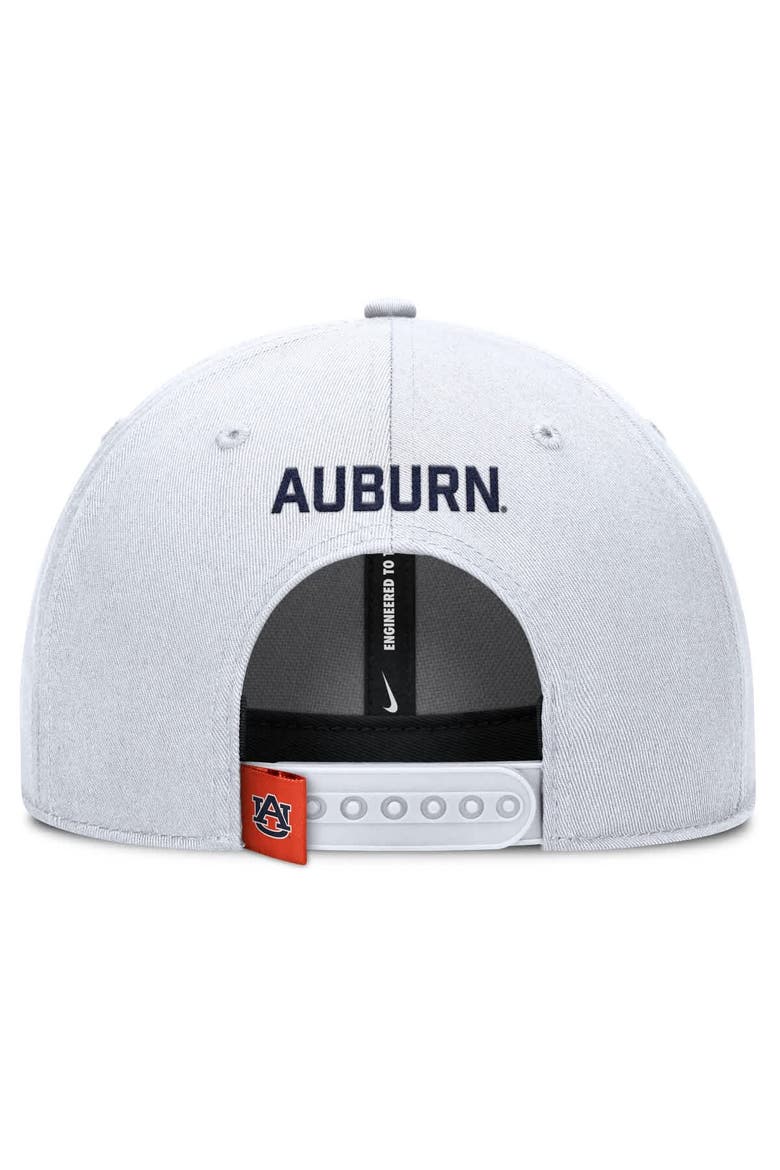 Men's Nike White Auburn Tigers 2025 On-Field Gameday Rise Adjustable Hat, Alternate, color, White