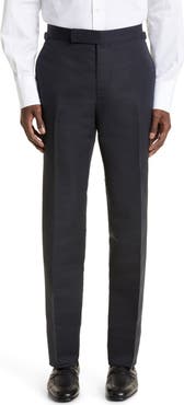 TOM FORD Shelton Cotton & Silk Poplin Tuxedo Pants