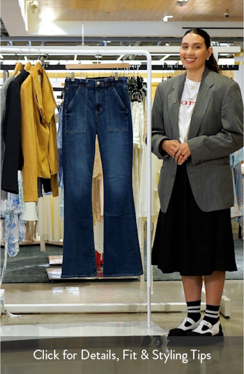 Beverly High Waist Skinny Flare Jeans, sales video thumbnail