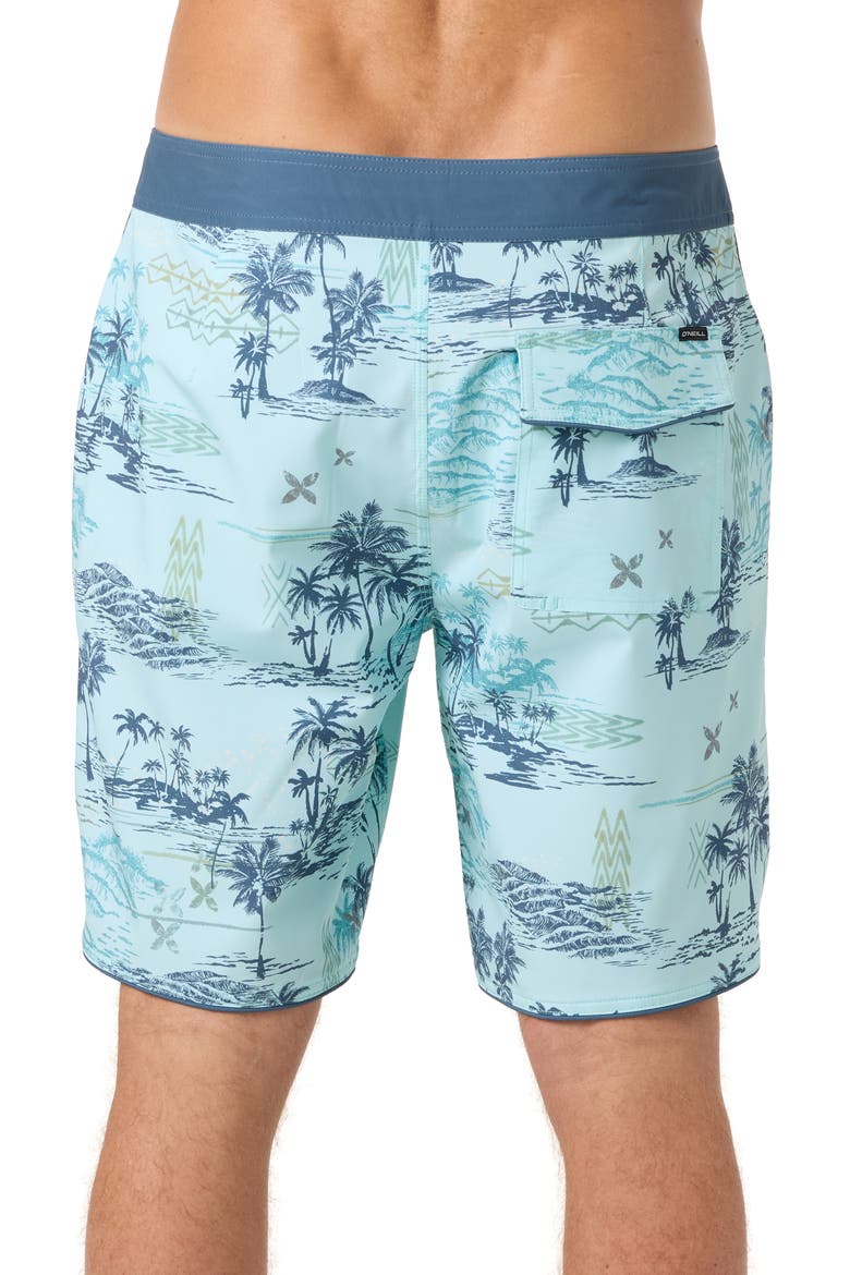 Hyperfreak Mysto Scallop Board Shorts, Alternate, color, CANAL BLUE