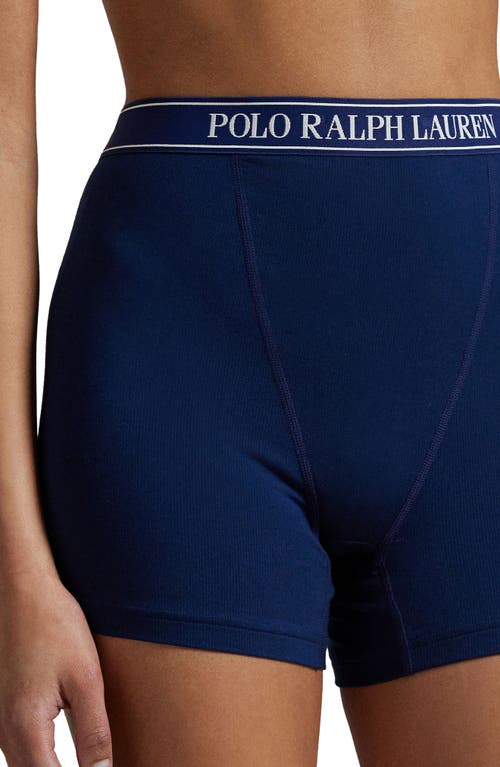 Polo Ralph Lauren Logo Band Knit Boxers In Blue