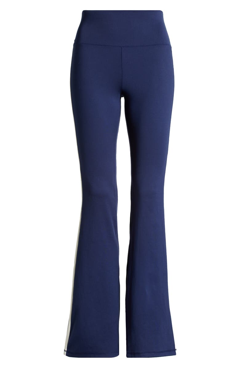 PacSun Classic Stripe Flare Leggings, Alternate, color, Peacoat W/ White Sand