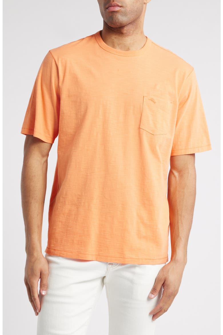 Bali Beach Crewneck T-Shirt, Main, color, PEACH MELT