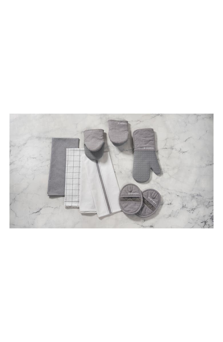 Le Creuset Set of 3 Kitchen Towels, Alternate, color, Charbon