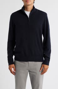 Vince Quarter Zip Cashmere Sweater