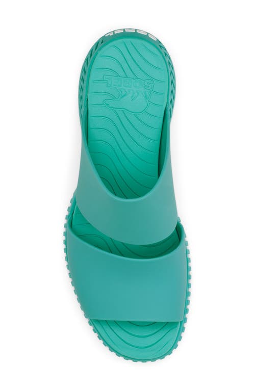 Sorel One Streetworks Platform Slide Sandal In Miami/sea Salt