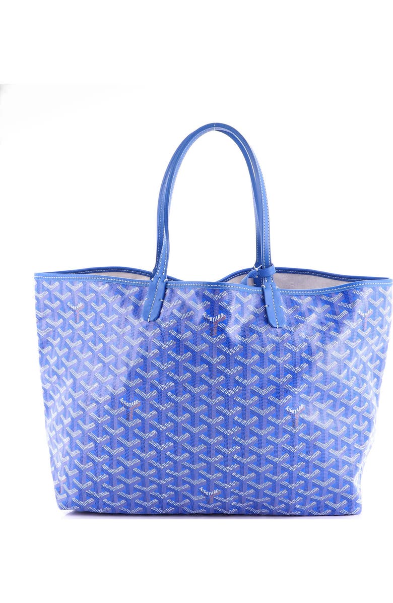 Pre-Owned Goyard Saint Louis Tote Coated Canvas PM, Main, color, Blue