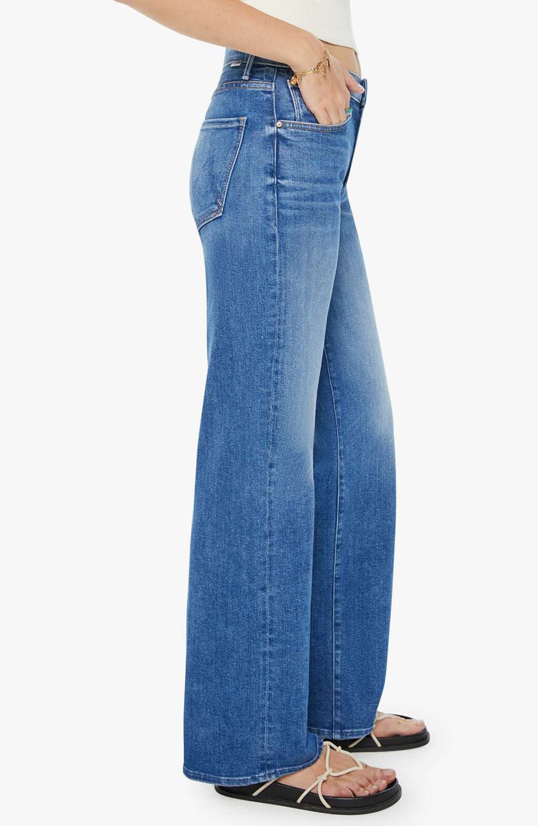 MOTHER The Maven Sneak High Waist Wide Leg Jeans, Alternate, color, 