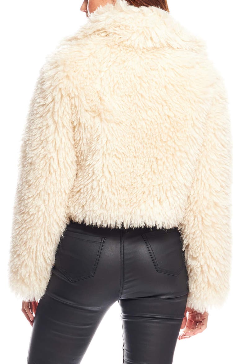 Snowdrift Faux Fur Jacket, Alternate, color, IVORY