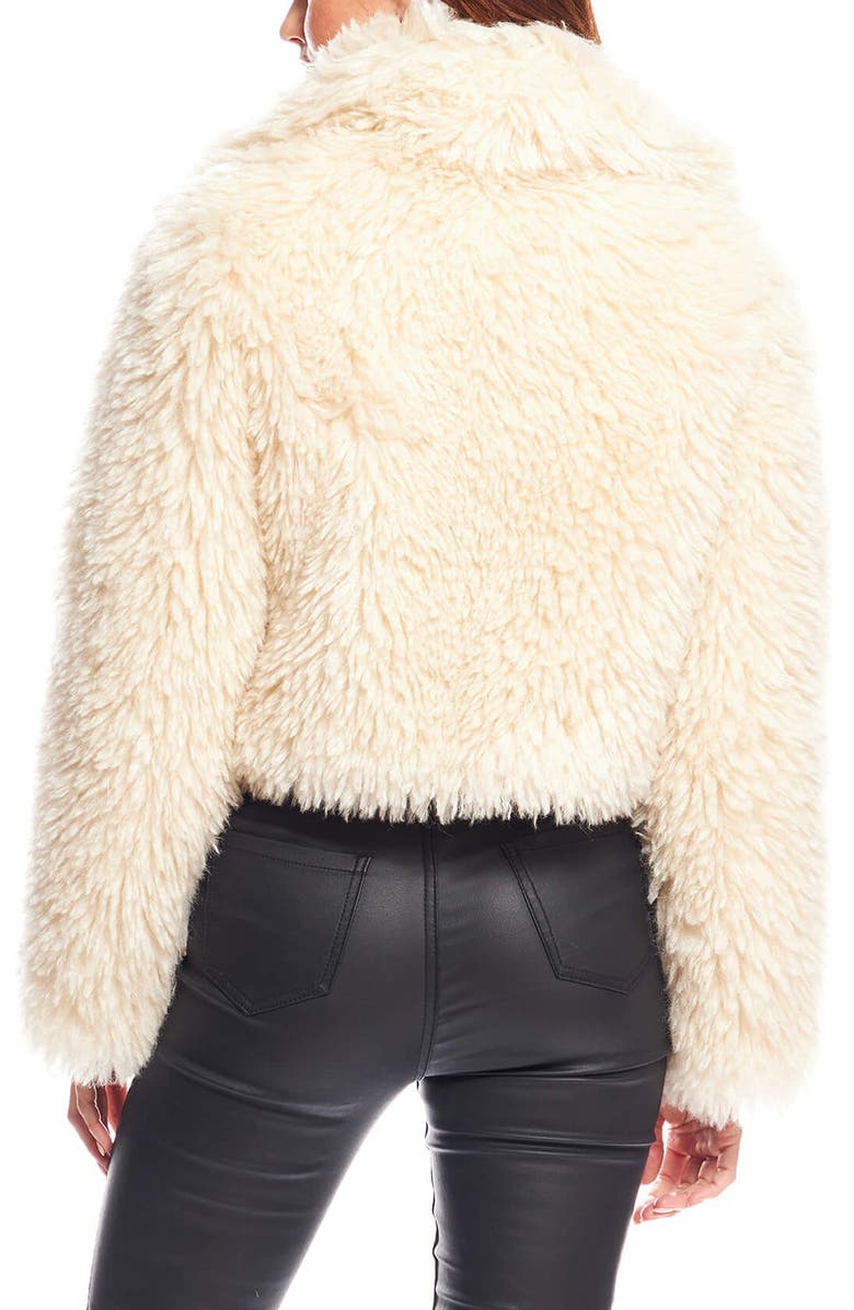DONNA SALYERS FABULOUS FURS Snowdrift Faux Fur Jacket, Alternate, color,