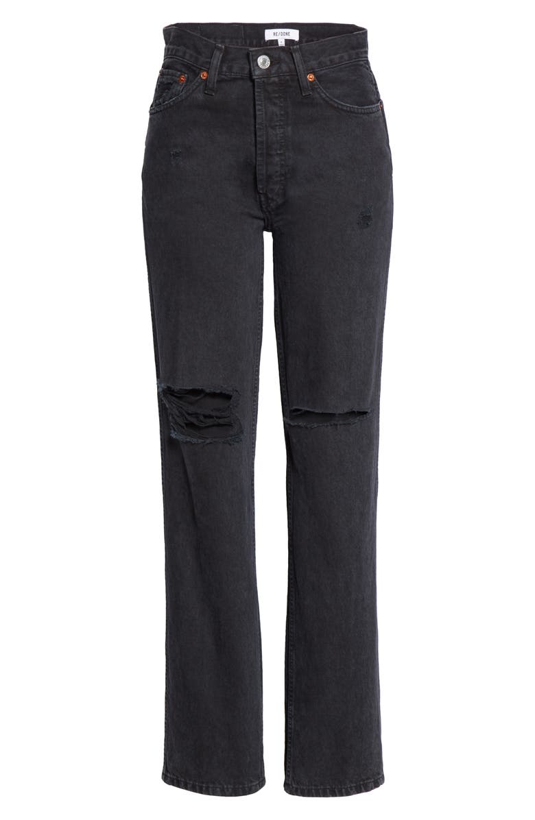 Re/Done High Waist Loose Jeans, Alternate, color, 