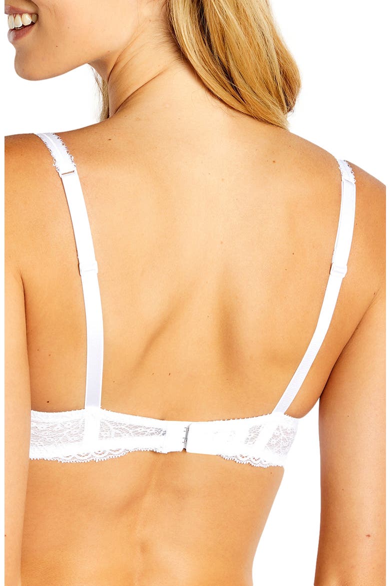Allegra Underwire Balconette Bra, Alternate, color, BLANC