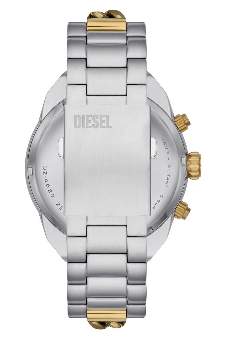 Spiked Chronograph Two-Tone Bracelet Watch, 49mm, Alternate, color, TWO TONE