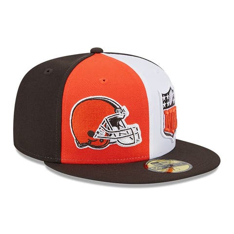 Men's New Era  Orange/Brown Cleveland Browns 2023 Sideline 59FIFTY Fitted Hat