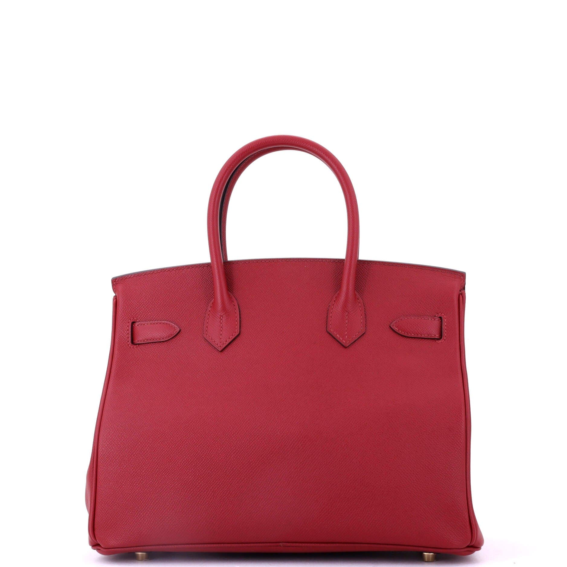 Pre-Owned Hermes Birkin Handbag Red Epsom with Gold Hardware 30, Alternate, color, 