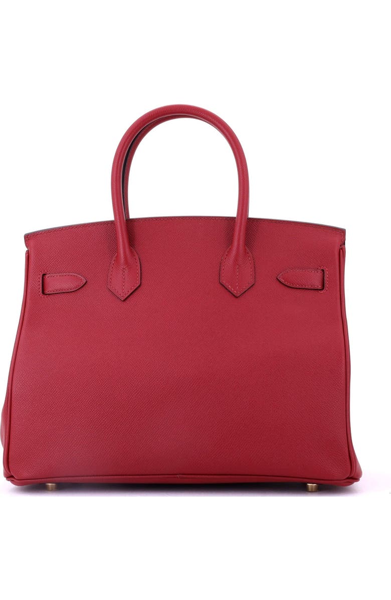 Pre-Owned Hermes Birkin Handbag Red Epsom with Gold Hardware 30, Alternate, color, Rouge Grenat