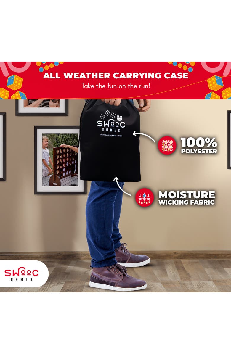 Swooc Games Giant Right Center Left Game, Alternate, color, Brown