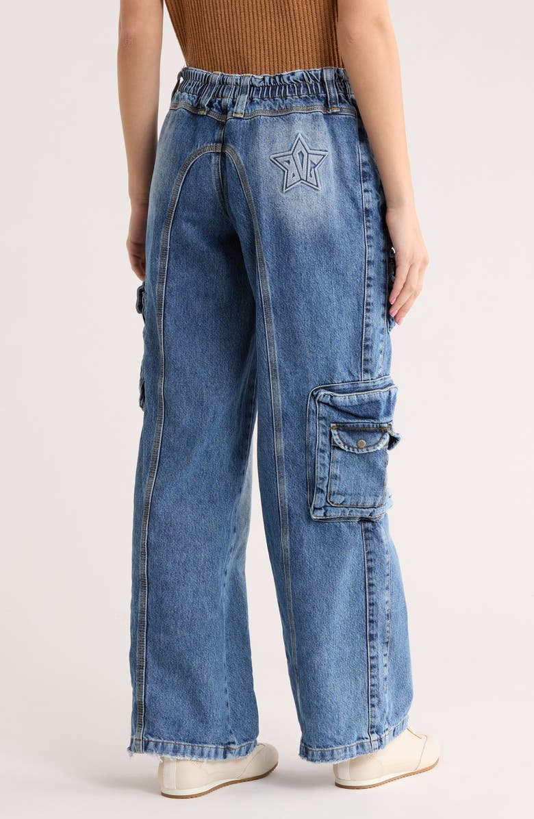 BDG Urban Outfitters Cyber Y2K Denim Cargo Pants, Alternate, color, Vintage Denim Light