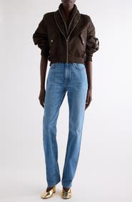 Givenchy Zip Shawl Collar Bomber Jacket