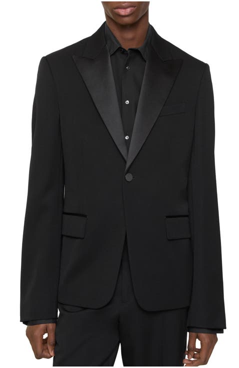 Grain de Poudre Wool Tuxedo Jacket
