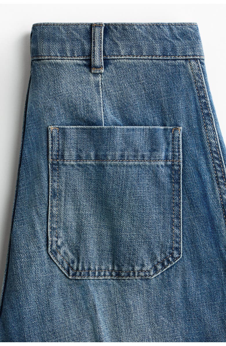 H&M Straight High Waist Jeans, Alternate, color, Denim Blue
