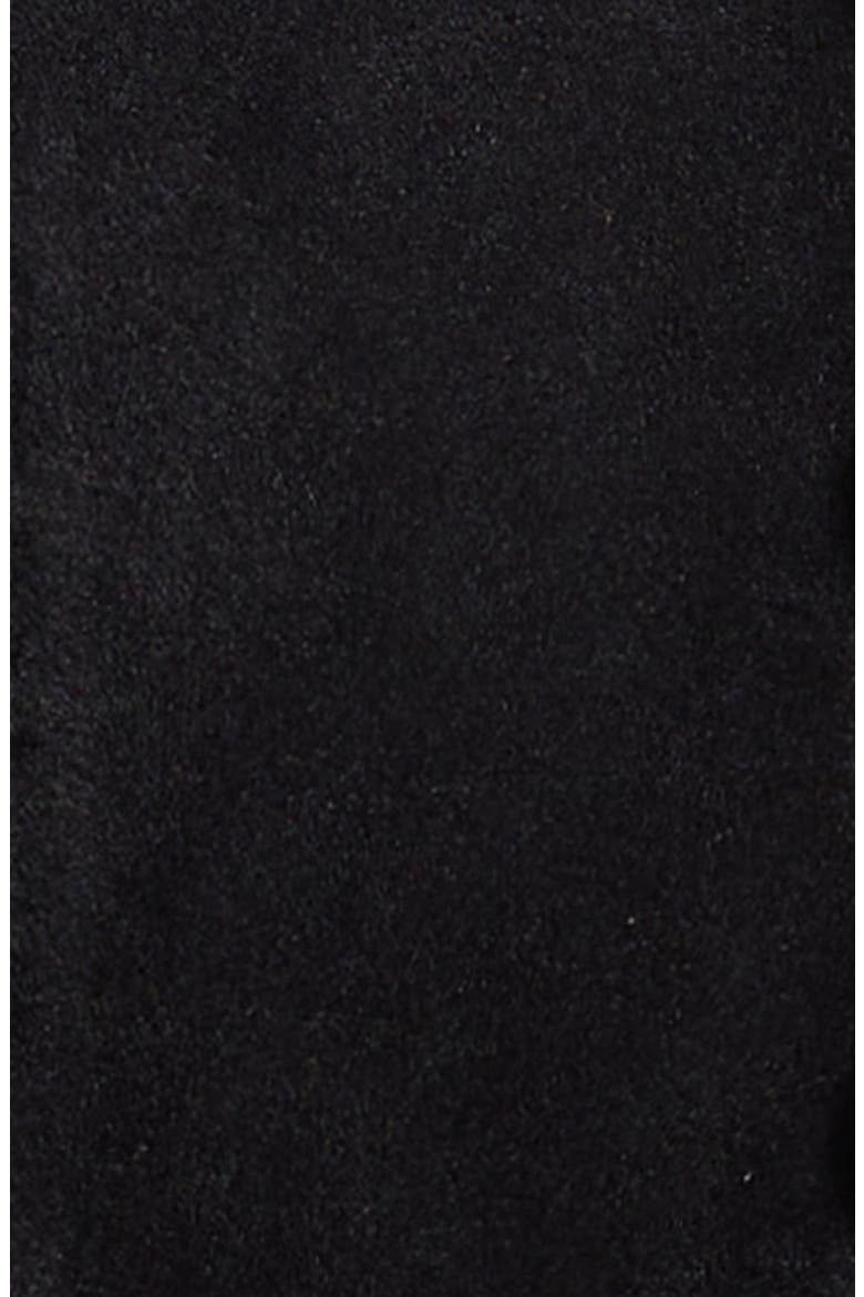 Kids' Stretch Velvet Button-Up Vest, Alternate, color, BLACK