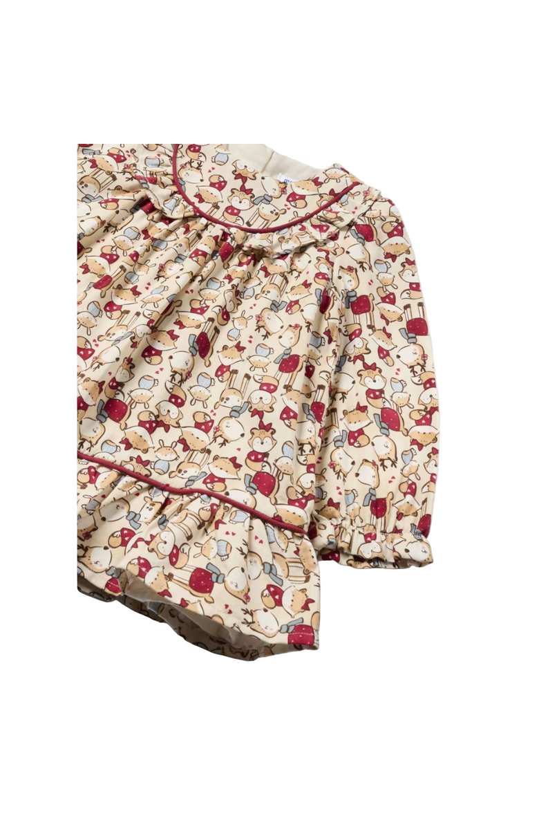 Mayoral Baby Viyella Print Dress, Alternate, color, Red