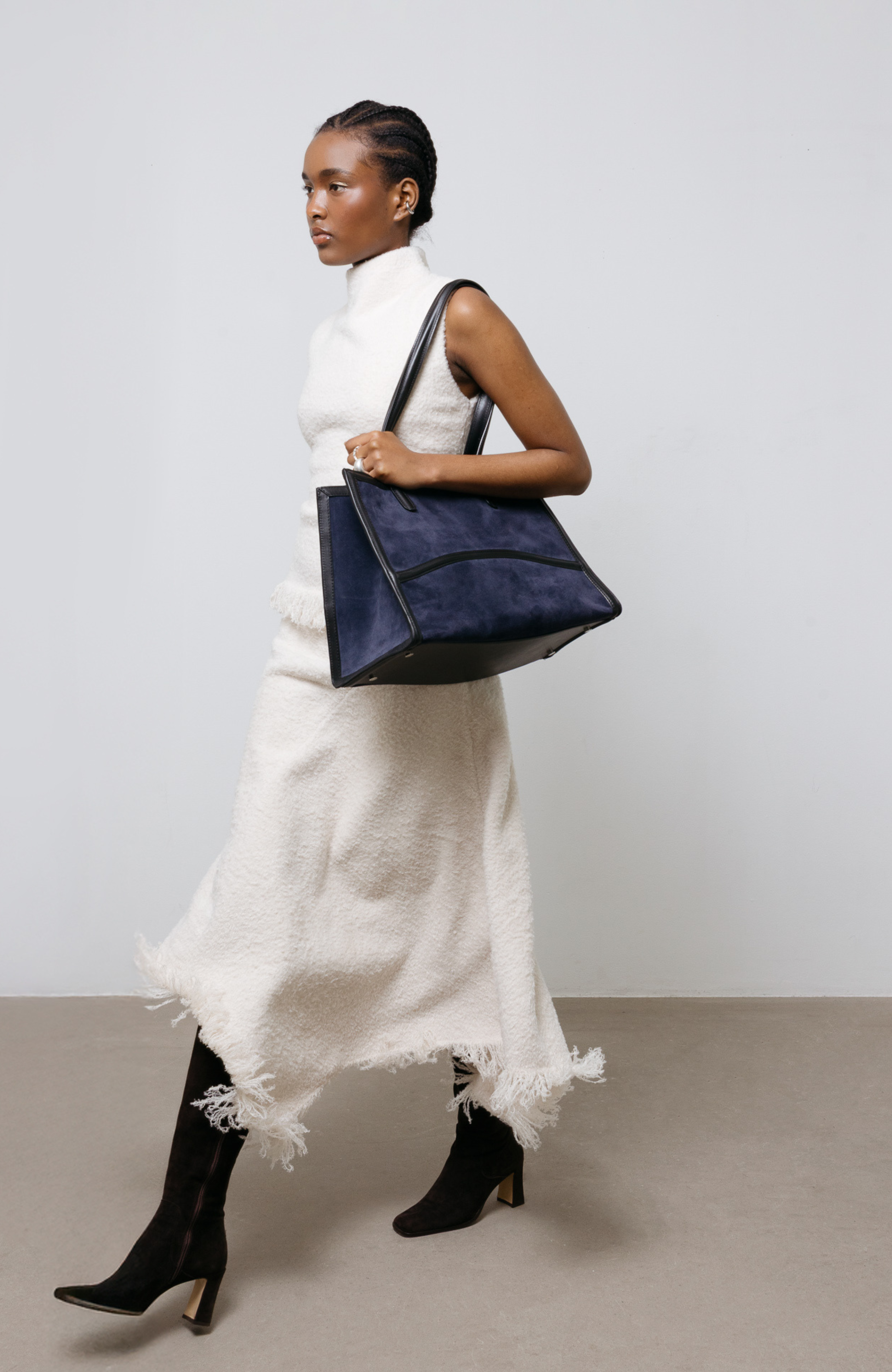 BY BANOO Capacious Tote, Alternate, color, Midnight/Silver