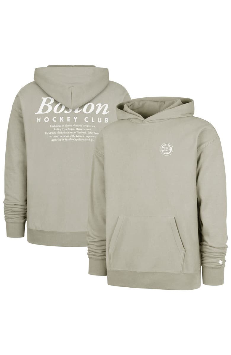 '47 Men's '47  Gray Boston Bruins Foundation Pullover Hoodie, Main, color, Gray